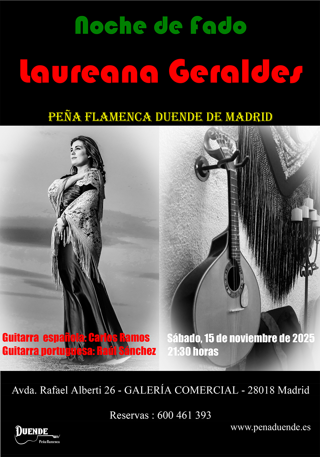 Noche de Fados con Laureana - 15 de noviembre
